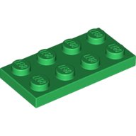 LEGO Plaat 2x4 GROEN (100 stuks) | Platen | LEGO Onderdelen | - LEGO en DUPLO specialist