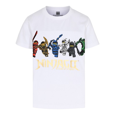 LEGO T-Shirt Ninjago WIT (M12010203 Maat 104) | 5700068038889 | LEGO Kleding BRICKshop - LEGO en DUPLO