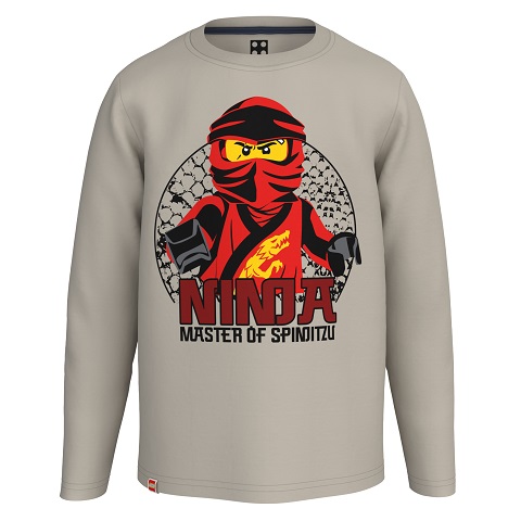 LEGO T Shirt Ninjago GRIJS M12010383 Maat 116 5700068116167 LEGO Kleding BRICKshop LEGO en DUPLO specialist