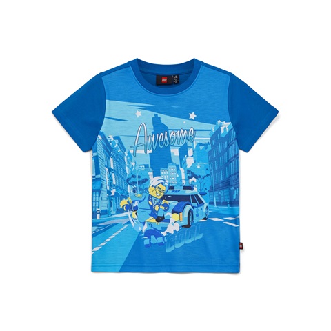 LEGO T-shirt City BLAUW (LWTANO 124 Maat 98) 5700068353005