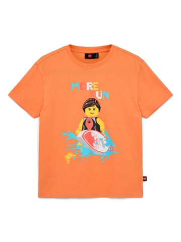 LEGO T shirt ORANJE LWTANO 317 Maat 122 5700068362717 LEGO Kleding BRICKshop LEGO en DUPLO specialist